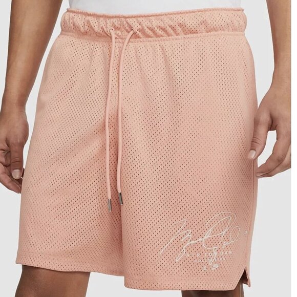 Jordan Shorts XL Mens Essentials Mesh Pink Peach $55 - Picture 10 of 11